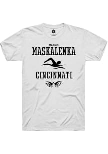 Maksim Maskalenka  Cincinnati Bearcats White Rally NIL Sport Icon Short Sleeve T Shirt