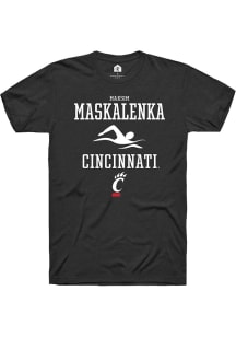 Maksim Maskalenka  Cincinnati Bearcats Black Rally NIL Sport Icon Short Sleeve T Shirt