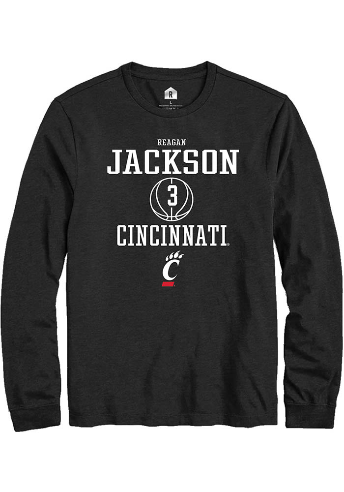 Reagan Jackson Cincinnati Bearcats Black Rally NIL Sport Icon Long Sleeve T Shirt