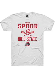 Annika Spoor White Ohio State Buckeyes NIL Sport Icon Short Sleeve T Shirt