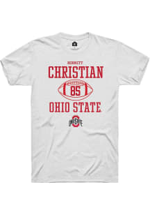 Bennett Christian White Ohio State Buckeyes NIL Sport Icon Short Sleeve T Shirt
