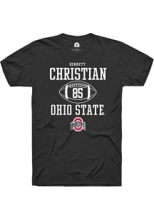 Bennett Christian Black Ohio State Buckeyes NIL Sport Icon Short Sleeve T Shirt
