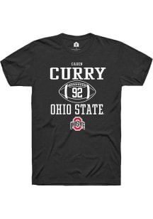 Caden Curry Black Ohio State Buckeyes NIL Sport Icon Short Sleeve T Shirt