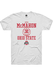 Cotie McMahon White Ohio State Buckeyes NIL Sport Icon Short Sleeve T Shirt