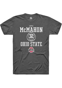 Cotie McMahon Dark Grey Ohio State Buckeyes NIL Sport Icon Short Sleeve T Shirt