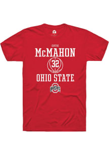 Cotie McMahon Red Ohio State Buckeyes NIL Sport Icon Short Sleeve T Shirt