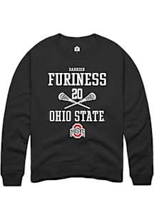 Darrien Furiness  Rally Ohio State Buckeyes Mens Black NIL Sport Icon Long Sleeve Crew Sweatshirt