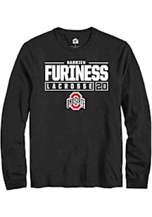 Darrien Furiness  Ohio State Buckeyes Black Rally NIL Stacked Box Long Sleeve T Shirt
