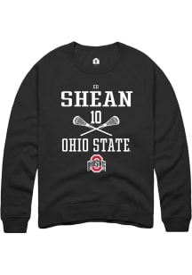Ed Shean  Rally Ohio State Buckeyes Mens Black NIL Sport Icon Long Sleeve Crew Sweatshirt