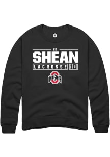 Ed Shean  Rally Ohio State Buckeyes Mens Black NIL Stacked Box Long Sleeve Crew Sweatshirt