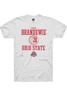 Eloise Brandewie White Ohio State Buckeyes NIL Sport Icon Short Sleeve T Shirt