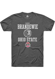 Eloise Brandewie  Ohio State Buckeyes Dark Grey Rally NIL Sport Icon Short Sleeve T Shirt