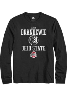 Eloise Brandewie Rally Mens Black Ohio State Buckeyes NIL Sport Icon Tee