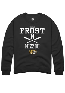 Isaiah Frost  Rally Missouri Tigers Mens Black NIL Sport Icon Long Sleeve Crew Sweatshirt
