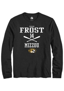 Isaiah Frost  Missouri Tigers Black Rally NIL Sport Icon Long Sleeve T Shirt