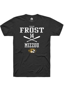 Isaiah Frost  Missouri Tigers Black Rally NIL Sport Icon Short Sleeve T Shirt