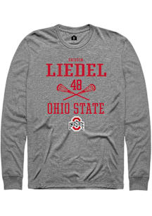Griffin Liedel  Ohio State Buckeyes Graphite Rally NIL Sport Icon Long Sleeve T Shirt