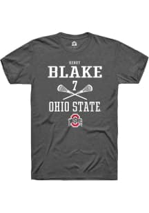 Henry Blake Dark Grey Ohio State Buckeyes NIL Sport Icon Short Sleeve T Shirt