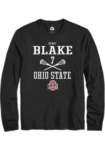 Henry Blake Rally Mens Black Ohio State Buckeyes NIL Sport Icon Tee