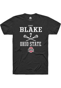 Henry Blake Black Ohio State Buckeyes NIL Sport Icon Short Sleeve T Shirt