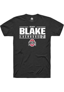 Henry Blake Black Ohio State Buckeyes NIL Stacked Box Short Sleeve T Shirt