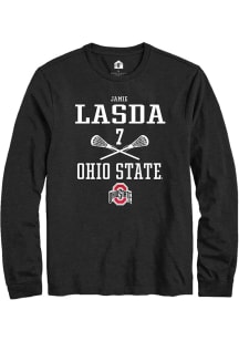 Jamie Lasda  Ohio State Buckeyes Black Rally NIL Sport Icon Long Sleeve T Shirt