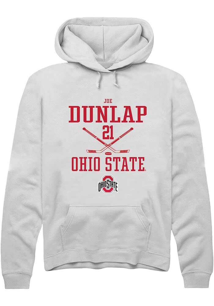 Joe Dunlap Ohio State Buckeyes NIL Sport Icon Hoodie - White