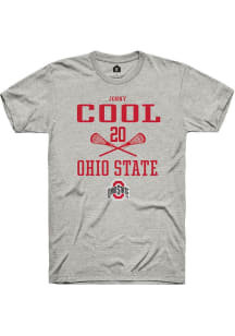 Jonny Cool Ash Ohio State Buckeyes NIL Sport Icon Short Sleeve T Shirt