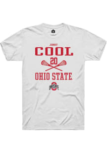 Jonny Cool White Ohio State Buckeyes NIL Sport Icon Short Sleeve T Shirt