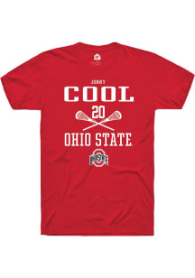 Jonny Cool Red Ohio State Buckeyes NIL Sport Icon Short Sleeve T Shirt