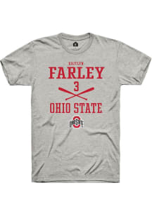 Kaitlyn Farley Ash Ohio State Buckeyes NIL Sport Icon Short Sleeve T Shirt