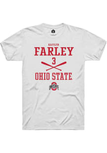 Kaitlyn Farley White Ohio State Buckeyes NIL Sport Icon Short Sleeve T Shirt