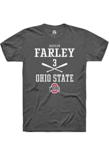 Kaitlyn Farley Dark Grey Ohio State Buckeyes NIL Sport Icon Short Sleeve T Shirt