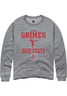 Kaitlyn Grimes Rally Mens Graphite Ohio State Buckeyes NIL Sport Icon Crew Sweatshirt
