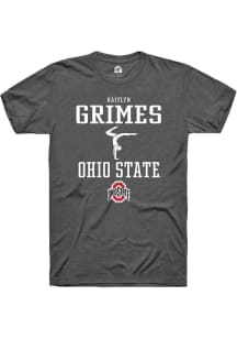 Kaitlyn Grimes Dark Grey Ohio State Buckeyes NIL Sport Icon Short Sleeve T Shirt