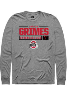 Kaitlyn Grimes Rally Mens Graphite Ohio State Buckeyes NIL Stacked Box Tee