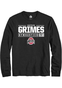 Kaitlyn Grimes Rally Mens Black Ohio State Buckeyes NIL Stacked Box Tee