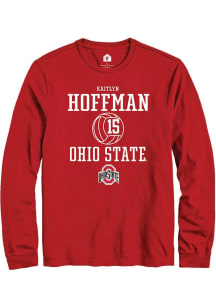 Kaitlyn Hoffman Rally Mens Red Ohio State Buckeyes NIL Sport Icon Tee