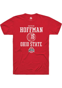 Kaitlyn Hoffman Red Ohio State Buckeyes NIL Sport Icon Short Sleeve T Shirt