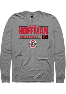 Kaitlyn Hoffman Rally Mens Graphite Ohio State Buckeyes NIL Stacked Box Tee