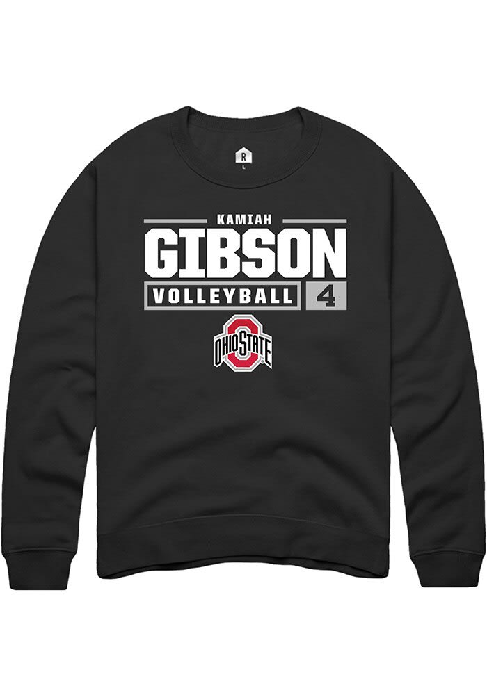 Kamiah Gibson Ohio State Buckeyes Mens NIL Stacked Box Crew Sweatshirt