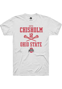 Katie Chisholm White Ohio State Buckeyes NIL Sport Icon Short Sleeve T Shirt