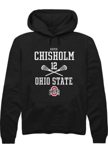 Katie Chisholm Rally Mens Black Ohio State Buckeyes NIL Sport Icon Hooded Sweatshirt