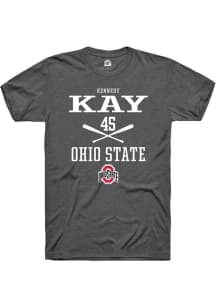 Kennedy Kay Dark Grey Ohio State Buckeyes NIL Sport Icon Short Sleeve T Shirt