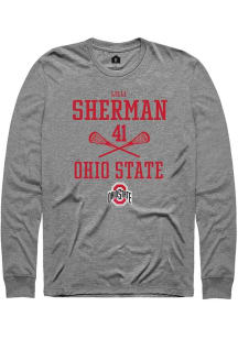 Lilli Sherman Rally Mens Graphite Ohio State Buckeyes NIL Sport Icon Tee