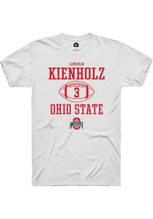 Lincoln Kienholz White Ohio State Buckeyes NIL Sport Icon Short Sleeve T Shirt