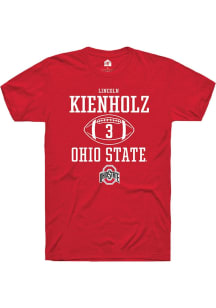 Lincoln Kienholz Red Ohio State Buckeyes NIL Sport Icon Short Sleeve T Shirt