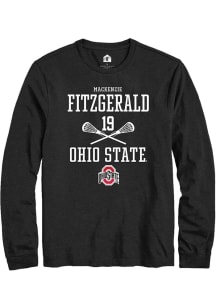Mackenzie Fitzgerald Rally Mens Black Ohio State Buckeyes NIL Sport Icon Tee