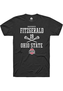 Mackenzie Fitzgerald Black Ohio State Buckeyes NIL Sport Icon Short Sleeve T Shirt