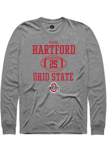 Malik Hartford Rally Mens Graphite Ohio State Buckeyes NIL Sport Icon Tee